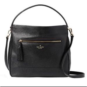 Kate Spade Michaela Chester St Black Leather Handbag Purse